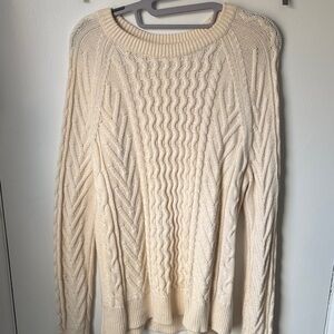 GAP Cream Cable Knit Sweater 100% cotton